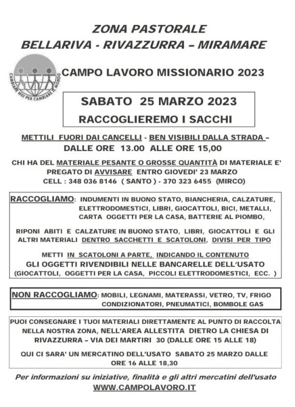 Campo Lavoro Missionario 2023